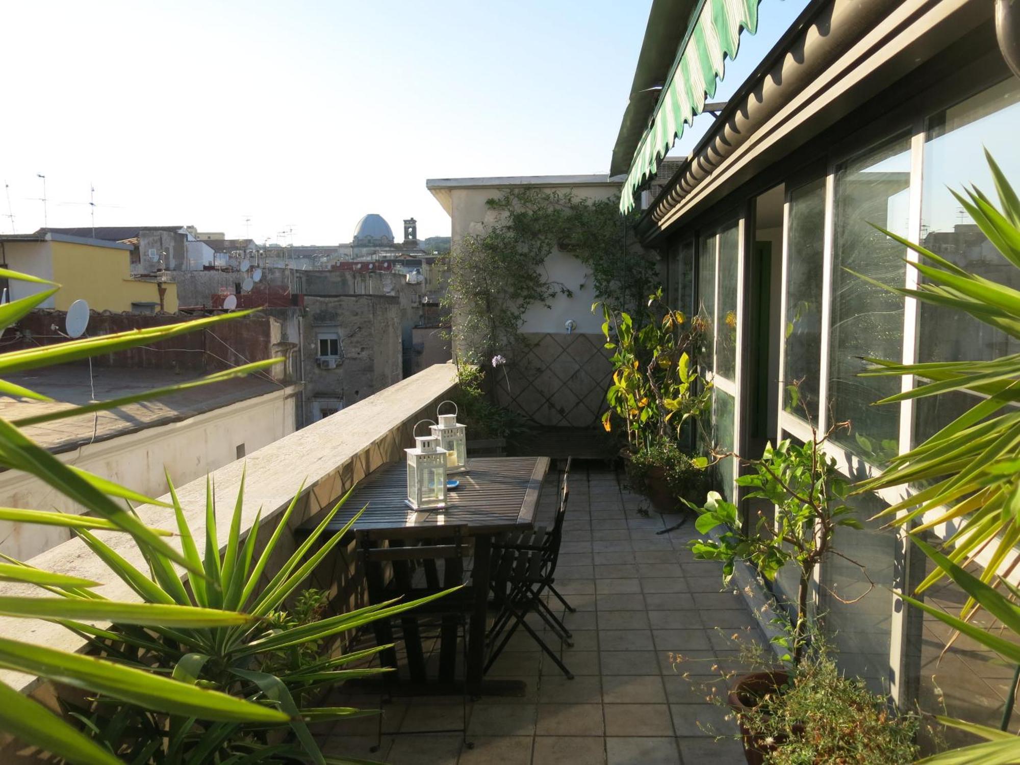 Ferienwohnung Historical Naples With Panoramic Terrace Exterior foto